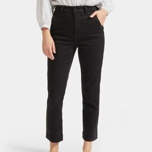 Everyone The Slim-Leg Crop Pant in Washed Black - Size 0
